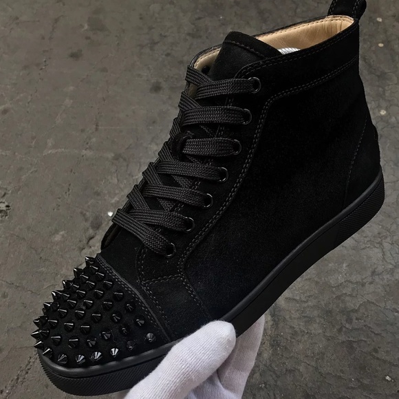 christian louboutin Hightops Cloth Half spikes - Picture 2 of 7